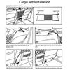 Car Seat Storage Mesh Organizer Cargo Net Hook Pouch Holder Headrest Hanger Hook