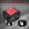 Reliable 30A Heavy Duty Lighted Rocker Switch - Quick Connect Installation