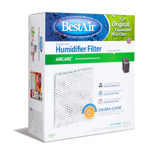 Humidifier Wick Filter Replaces Bemis 1043 Single Pack