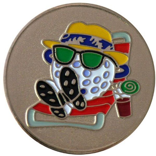 Be The Ball Fun Characters Golf Ball Marker with Matching Hat Clip