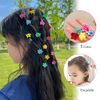Hanyousheng 200Pcs Hair Ties, Multicolor Elastic Hair Bands, Girls Hair Bands, Ponytail Holders, Hair Ties Elastic Hair Bands Ponytail Holders for Girls Women with 15Pcs Mini Hair Clips(Multicolor)