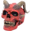 Nemesis Now Tenacious Demon Skull Figurine 13.3 Centimeter,Red