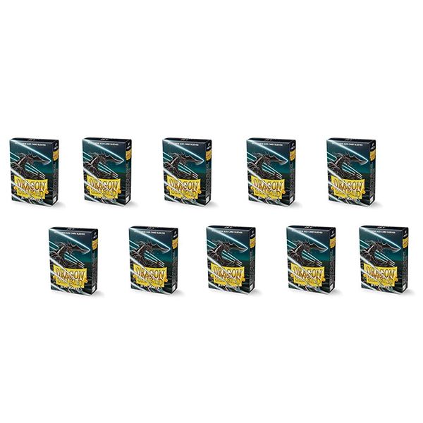 10 Packs Dragon Shield Matte Mini Japanese Jet 60 ct Card Sleeves Display Case