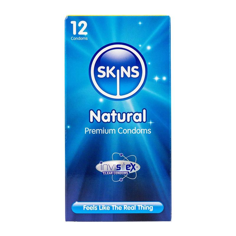 Préservatifs Skins Natural - En Latex, Disponibles En Lots De 6, 12, 24, 36, 48 Ou 100