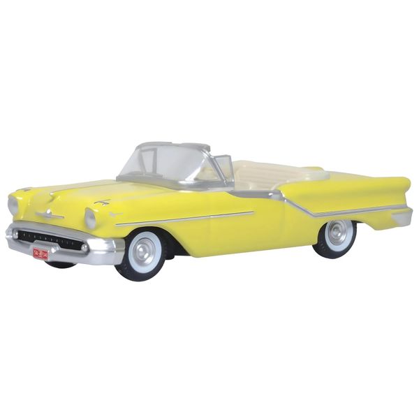 Oxford Diecast 1957 88 Convertible Coronado Yellow 1/87 (HO) Scale Diecast Model Car 87OC57001