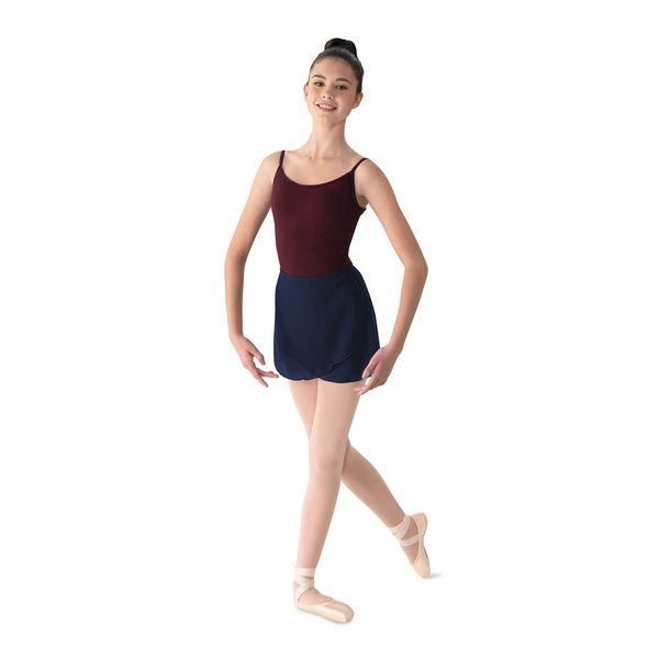 Mirella Women's Georgette Wrap Dance Skirt, Navy, One Size