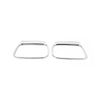 ABS Silver Chrome Rearview Mirror Rain Eyebrow Frame For Hummer H2 2003-2007