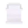 NavePoint Heavy-Duty Blank Keystone Insert, Thermoplastic, White, 15-Pack