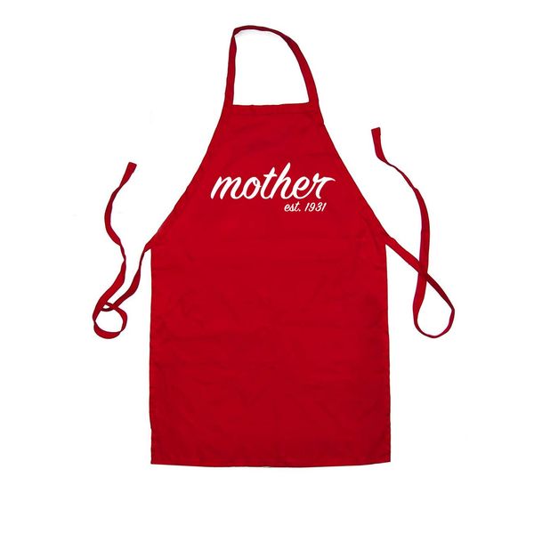 This Way Up Mother Established 1931 Apron [Red One Size]