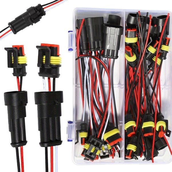 2/3Pin 15Kits Harness Connector - Quick Disconnect for Automotive Wire