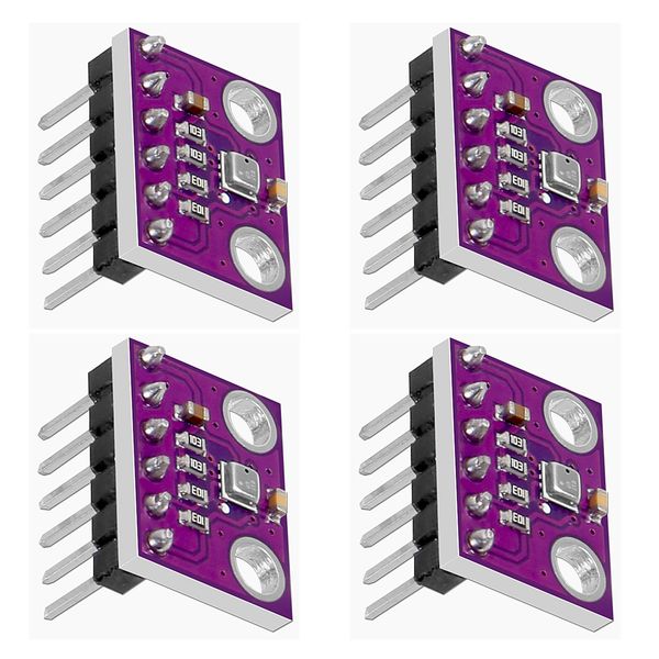 4pcs Pre-Soldered ME280 3.3V Sensor Module GY-BME280-3.3 High Precision Atmospheric Pressure Sensor Temperature Humidity Sensor Module for Raspberry Pi and Other MicroControllers