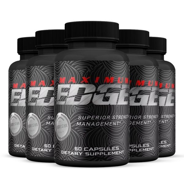 (5 Pack) Maximum Edge Pills, Maximum Edge Overall Health Support (300 Capsules)