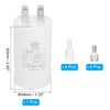 PATIKIL CBB60 7.5uF Run Capacitor,1 Pcs AC450V 4 Pin Double Insert with Sheath Spring, White