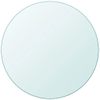 vidaXL Heavy Duty Tempered Glass Round Table Replacement Tray 300mm