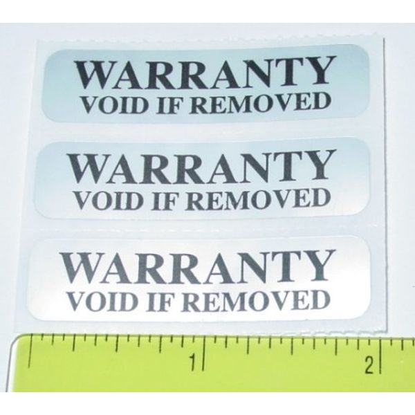 Security Label. Warranty Void Tamper Evident Seal / Labels by PCLiquidations.com