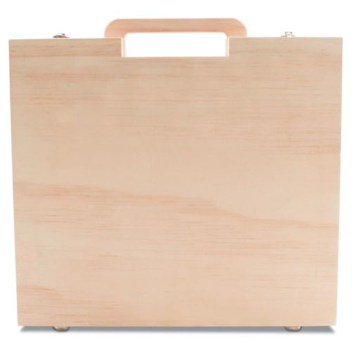 Wood Craft Suitcase 13-1/8 x 14 inch, Pack of 1 Unfinished Wooden Boxes for Crafts, Travel Memory Boxes for Keepsakes, by Woodpeckers