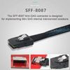ChenYang CY Mini SAS SFF-8087 36 Pin Host Internal to 4 SATA 7pin Target Hard Disk 6Gbps Data Server Raid Cable 100cm