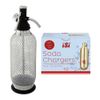 iSi Classic Stainless Steel Mesh Sodamaker (1 Liter) with Siphon Chargers Bundle