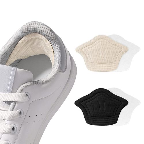 RICISUNG Shoe Blister Prevention Heel Cushion, Prevents Blisters, Prevents Slipping, Heel Protection, Anti-Slip, For Size Adjustment, Firm Fixation, Perfect for Sneakers, Unisex, Pack of 4