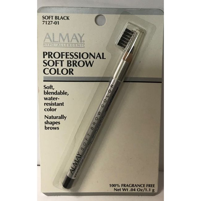 3 x Almay Proffessional Soft Brow Color SOFT BLACK 7127-01 please read below