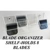 Wall Mountable 8 CLIPPER BLADE ORGANIZER Shelf HOLDER for Geib,Laube,Wah