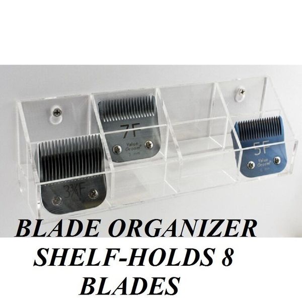 Wall Mountable 8 CLIPPER BLADE ORGANIZER Shelf HOLDER for Geib,Laube,Wah