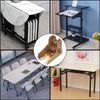 4 Pcs Folding Table Legs, 90 Degree Self Locking Foldable Hinges, Locking Folding Table Hinge, Lock Extension Hinges for Bed Leg Feet Work Bench Support Brackets (Brass Color)