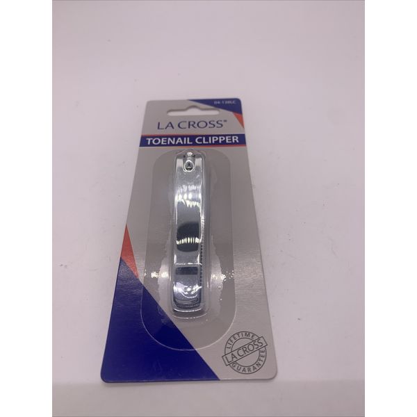 La Cross Toenail Clippers Curved Edge Chrome Plated 