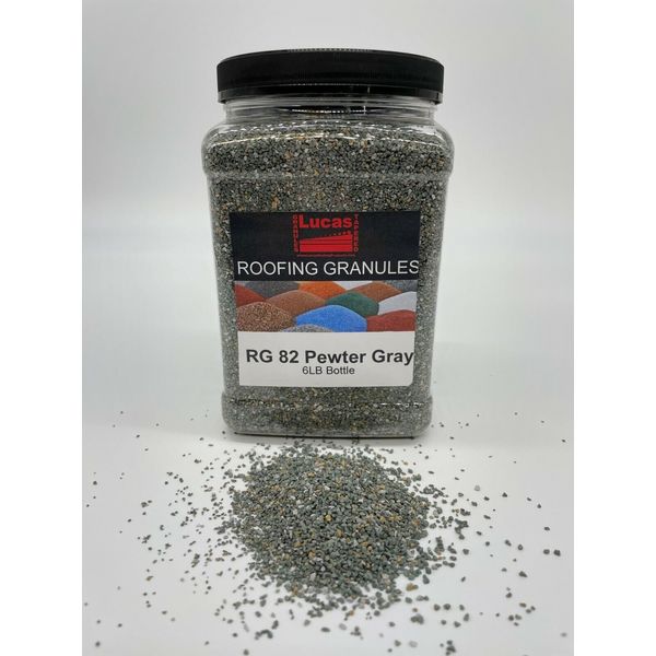 RG 82 Pewter Grey Roof Granules repair touch up for Composition Shingle