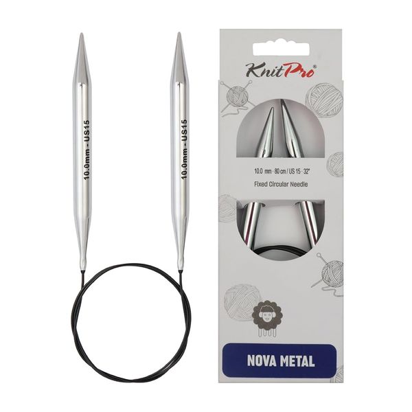 KnitPro Nova Fixed Circular Needles 16" (40cm) | 10.00mm