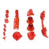 Game Controller Trigger Buttons RT LT RB LB Button Full Button Mod Kits for ABXY Buttons, Replacement Game Controller Button Kit for Series X/S (Transparent White)