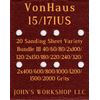 VonHaus 15/171US - 17 Different Grits - 20 Sheet Variety Bundle III