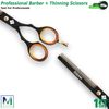 Salon Hairdressing Scissors and Straight Razor Set - Premium Barber Tools