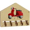 Azeeda 'Red Scooter' Wall Mounted Key Hooks/Holder (WH00040335)