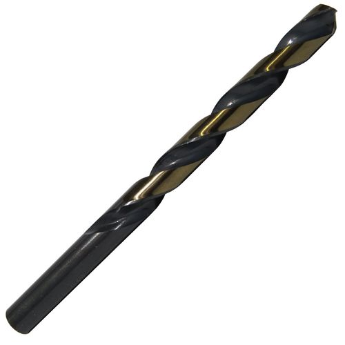 Drill America #7 High Speed Steel Black & Gold KFD Split Point Drill Bit (Pack of 12), KFD Series - KFD7P12