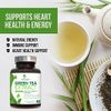 Green Tea Extract Capsules 98% Standardized EGCG 1000mg - 3X Strength for Natural Energy - Heart Support with Polyphenols - Gentle Caffeine - 240 Capsules