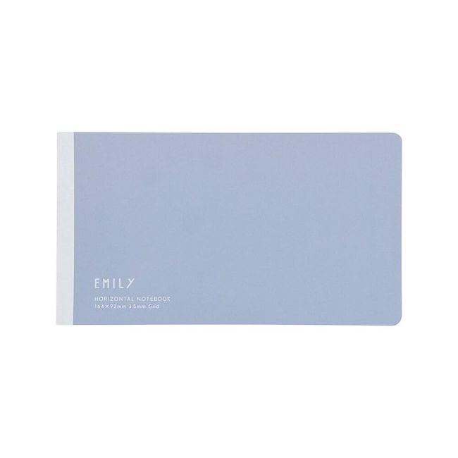 King Jim EY9043-BG Notebook Emily Horizontal Notebook Blue Gray