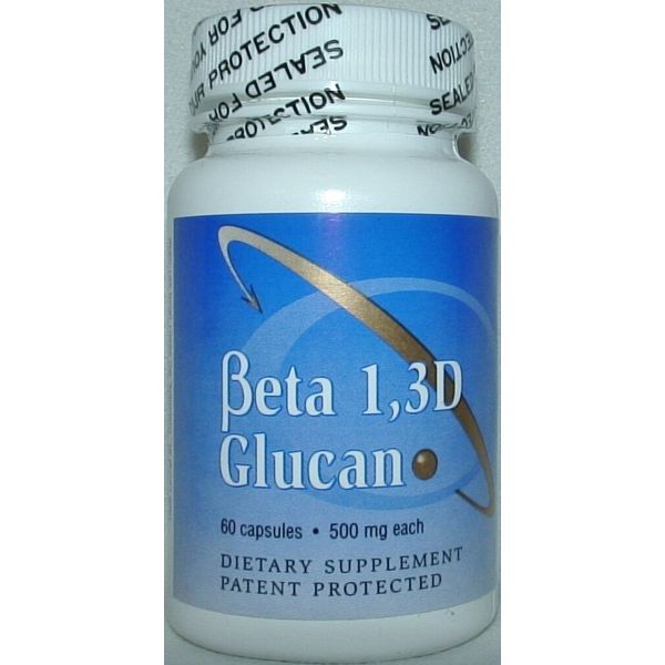 BETA 1,3D GLUCAN 500mg 60caps DIETARY SUPPLEMENT IMMUNE SUPPORT TRANSFER POINT