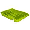 Whitefurze Cutlery Tray, Plastic, Leaf Green