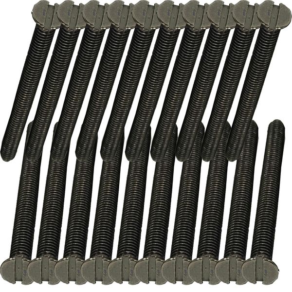 Black Nickel Flat Head Long Electrical Socket Switch Screws (20, 40mm)