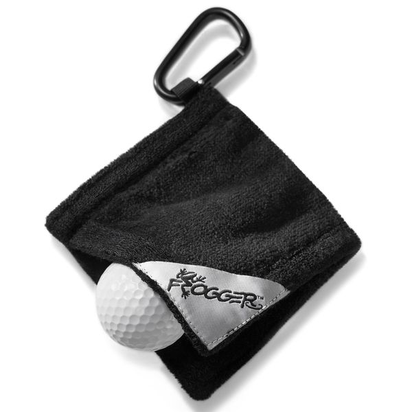 Frogger Golfball-Handtuch, Motiv: Amphibien, nass/trocken, 10,2 x 10,2 cm