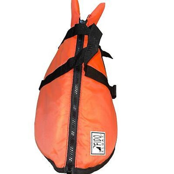 Fido Float Dog Pet Life Jacket Sz Small Water Safety Vest Swim Boating Orange