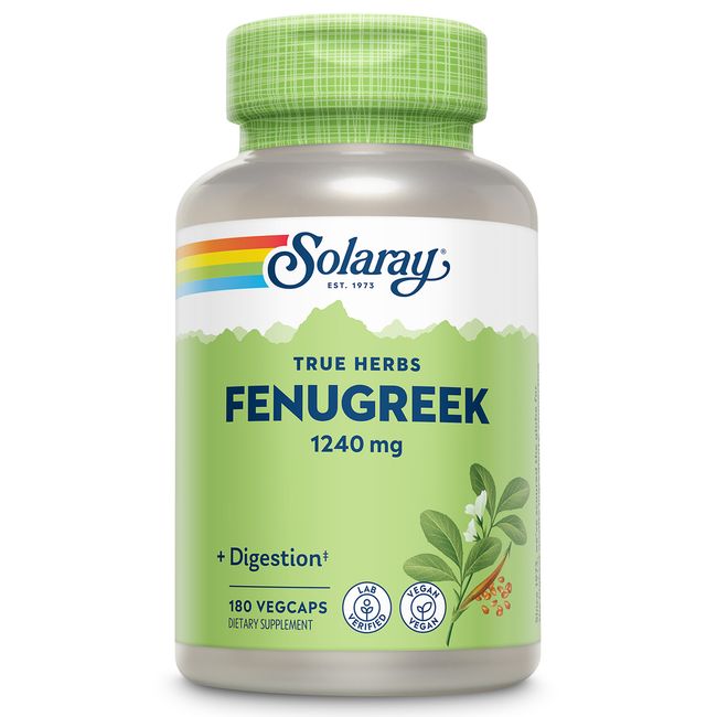 Solaray Fenugreek Seed 620 mg | 180ct, 90 Serv.