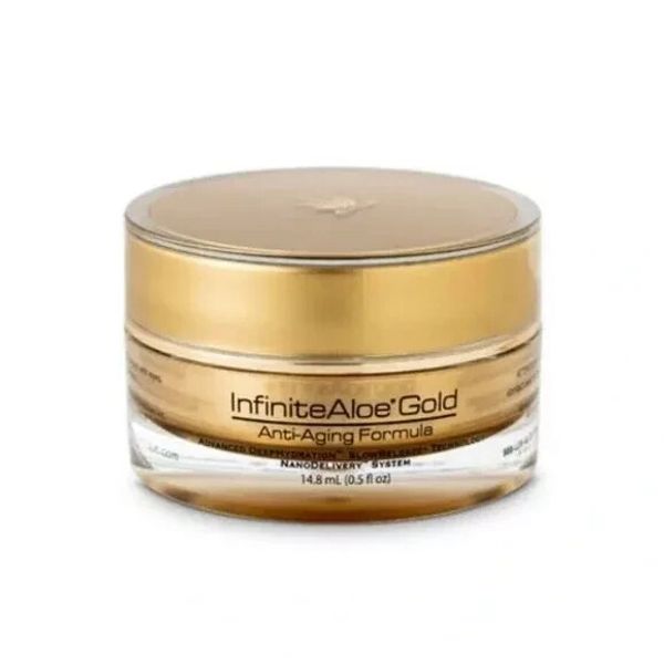 Infinite Aloe Gold Anti-Aging Formula Slow Release Advanced Hydration O.5 oz