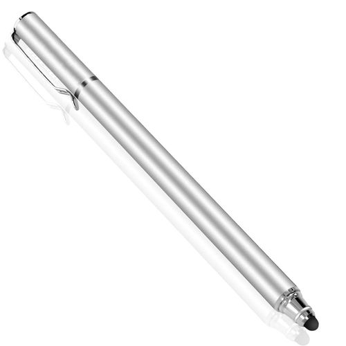 Stylus Touch Screen Pen Fiber Tip Compatible with Google Pixel 9 Pro Fold/Pxel Fold/Pixel Tablet 11" (2023), Aluminum Lightweight Silver Color