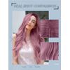 Madrugada S773 Wig, Long, Straight Wig, Natural, Puffy Wig, Cosplay, For Photography, Harajuku Lolita, Small Face, Heat Resistant, Wig Comb, Net Included, 3-Piece Set