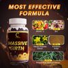 3 Bottle Massive Girth Gummies, Efficient Extraction - Boosting Energy, 60*3