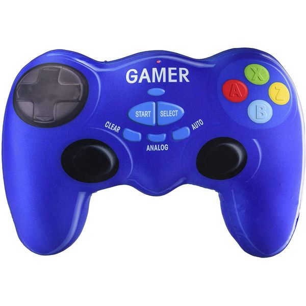 iscream Game On! Bubble Gum Scent Video Game Controller Shaped 9" x 6.75" Mini Pillow