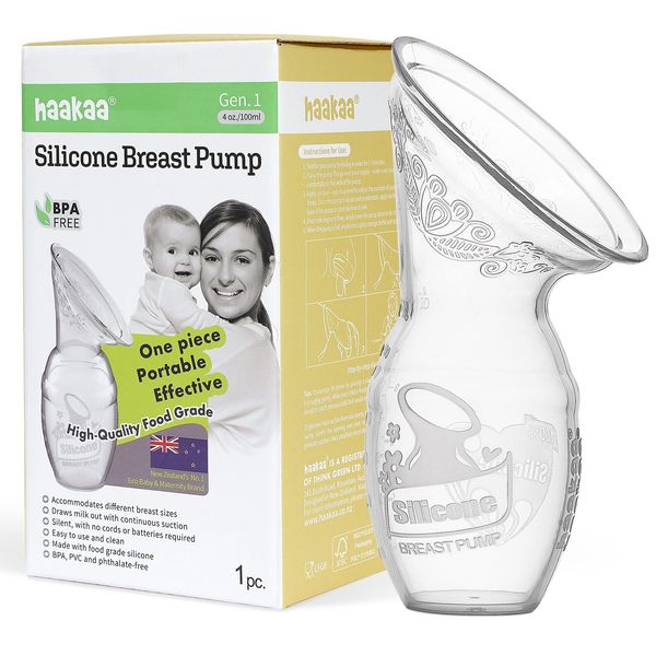 haakaa Manual Breast Pump Silicone Breast Pump 100ml