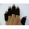 5PCS Black Sports Elastic Finger Sleeve Support Protector